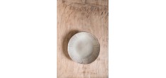 Organic Plat Bord Beige Crème 21,5 cm