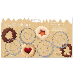 Linzer Emporte-pièces Cannelés en Inox pour Biscuits Fourrés Ø5cm 4 Pc