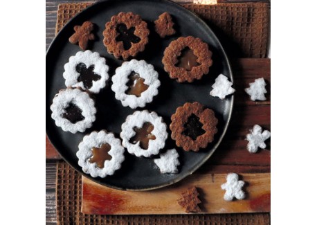 Linzer Emporte-pièces Cannelés en Inox pour Biscuits Fourrés Ø5cm 4 Pc