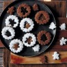 Voir la slide Linzer Emporte-pièces Cannelés en Inox pour Biscuits Fourrés Ø5cm 4 Pc