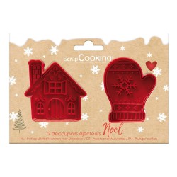 Set Uitsteekvormen + Uitduwers voor Huisgemaakte Kerstkoekjes en Want