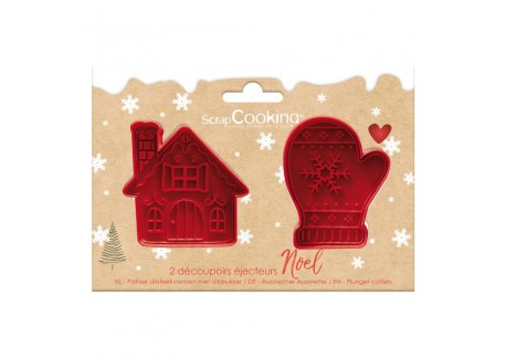 Set Uitsteekvormen + Uitduwers voor Huisgemaakte Kerstkoekjes en Want