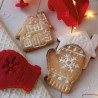 Voir la slide Set Emporte-pièces + Ejecteurs Biscuits de Noël Maison et Moufle 2 Pcs