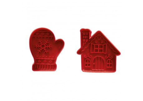 Set Uitsteekvormen + Uitduwers voor Huisgemaakte Kerstkoekjes en Want