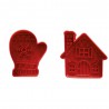 Voir la slide Set Emporte-pièces + Ejecteurs Biscuits de Noël Maison et Moufle 2 Pcs
