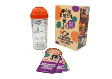 Apéro Cuistot Set Glazen Shaker met Recepten