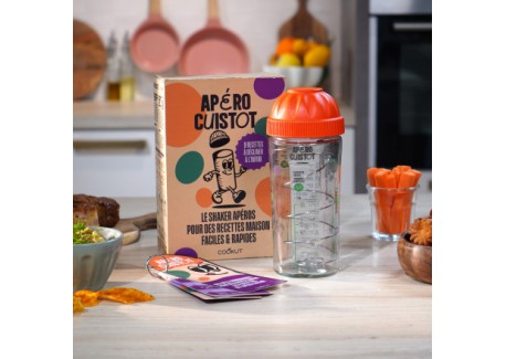 Apéro Cuistot Set Glazen Shaker met Recepten