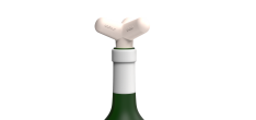 Spark Bouchon Universel pour Bouteille en Silicone Recyclé Blanc Polai