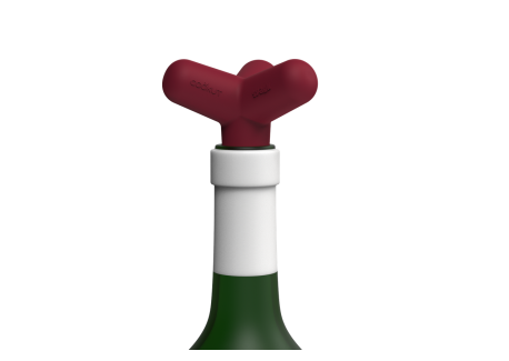Spark Bouchon Universel pour Bouteille Silicone Recyclé Rouge Passion