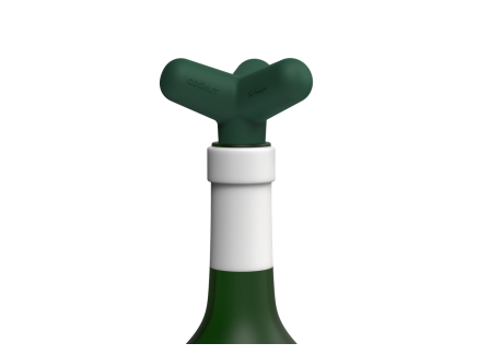 Spark Bouchon Universel pour Bouteille Silicone Recyclé Vert Fougère -
