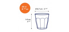 Picardie Waterglas 25 cl Vermeil (4 stuks)