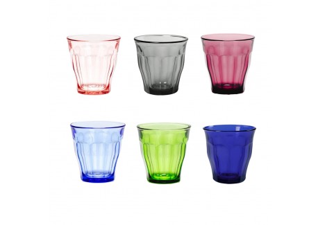 Picardie Gobelet à Eau 25 cl Couleurs Variées (6 pcs)