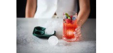 Moule à Glaçons en Silicone avec Couvercle 4 Boules Effet Martelé 5,5