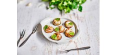 Assiette à Escargots en Porcelaine 6 Trous 14,5 cm Blanc 