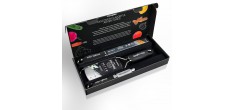 Gourmet  Premium Zester + Rasp + Dunschiller Set | Zwart RVS 3 stuks
