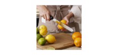 Gourmet  Premium Zester + Rasp + Dunschiller Set | Zwart RVS 3 stuks