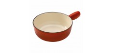 Rood Geëmailleerde Gietijzeren Savoyaardse Fonduepan 24 cm 3,2 l