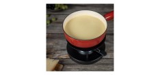 Rood Geëmailleerde Gietijzeren Savoyaardse Fonduepan 24 cm 3,2 l