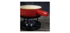 Rood Geëmailleerde Gietijzeren Savoyaardse Fonduepan 24 cm 3,2 l