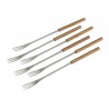 Voir la slide Fourchettes à Fondue Manche en Bois de Chêne 24 cm 6 Pcs 