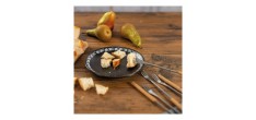 Fourchettes à Fondue Manche en Bois de Chêne 24 cm 6 Pcs 