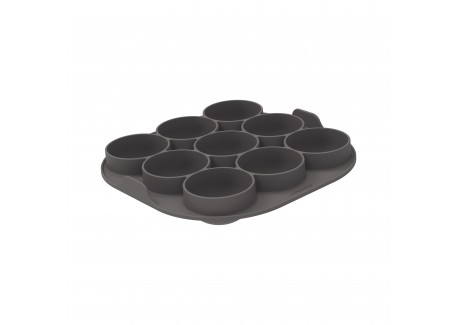 Silfry Egg Moule en Silcone 9 Cavités Mini Muffins pour Airfryer 21x21