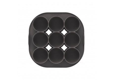 Silfry Egg Moule en Silcone 9 Cavités Mini Muffins pour Airfryer 21x21