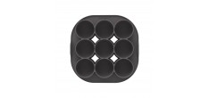 Silfry Egg Moule en Silcone 9 Cavités Mini Muffins pour Airfryer 21x21
