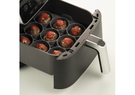 Silfry Egg Siliconen Mal voor 9 Mini Muffins voor Airfryer 21x21 cm