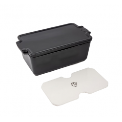 Appolia Terrine Foie Gras Céramique avec Presse Gris Ardoise 20 cm 65