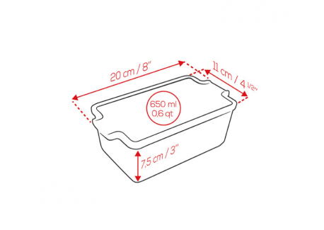 Appolia Terrine Foie Gras Céramique avec Presse Gris Ardoise 20 cm 65