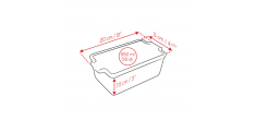 Appolia Rechthoekige Keramische Ovenschaal /Taartvorm 31 cm Mat salieg