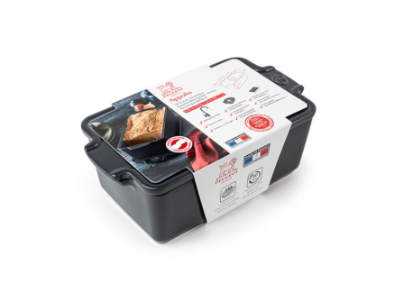 Appolia Terrine Foie Gras Céramique avec Presse Gris Ardoise 20 cm 65