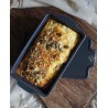 Zie dia Appolia Rechthoekige Keramische Ovenschaal /Taartvorm 31 cm Mat salieg