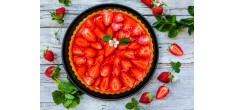 Moule à Tarte Acier Anti-adhésif sans PFAS Fond Amovible Ø25x3.5cm 