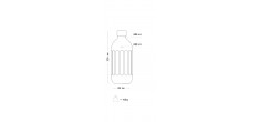 Fles RVS 0,8L voor Carbonator Pro Bruiswatermaker