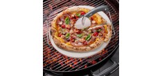 Darioso 3-dlg Pizzaset Ronde Pizzasteen 33 cm met Handgrepen en Pizzas