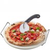 Voir la slide Darioso Pierre à Pizza Ronde 33 cm avec Poignées et Roulette à Pizza -