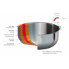 Zie dia Castel'pro 5 Ultraply Glazende RVS Koekenpan 24 cm
