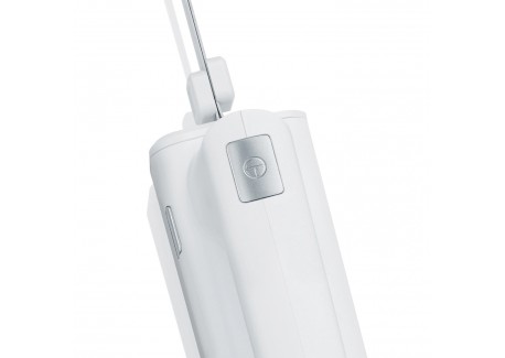 Couteau Electrique Pain et Viande 2 Lames Dentelées en Inox Blanc EK50