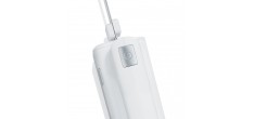 Couteau Electrique Pain et Viande 2 Lames Dentelées en Inox Blanc EK50