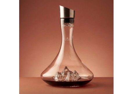 Topographic Wijnkaraf Borosilicaatglas Berg- Aiguille du Midi