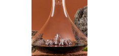 Topographic Wijnkaraf Borosilicaatglas Berg- Aiguille du Midi