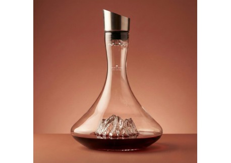 Topographic Monte Rosa Carafe à Décanter Vin Montagne Verre Borosilica