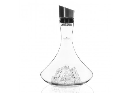 Topographic Wijnkaraf Borosilicaatglas Berg- Monte Rosa