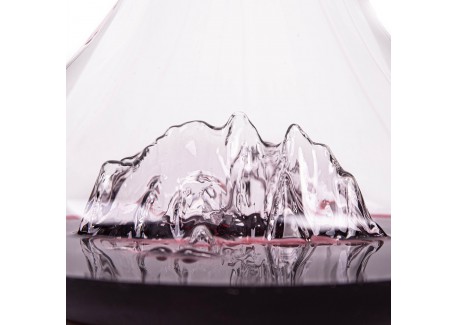 Topographic Monte Rosa Carafe à Décanter Vin Montagne Verre Borosilica
