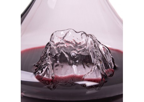 Topographic Zugspitze Carafe à Décanter Vin Montagne Verre Borosilicat