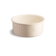 Moule à Soufflé Rond Céramique 23 cm Argile Blanc Cassé 