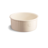 Zie dia Ronde Keramische Soufflévorm 23 cm Argile Wit