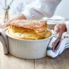 Voir la slide Moule à Soufflé Rond Céramique 23 cm Argile Blanc Cassé 